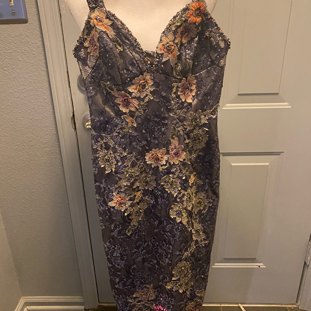 Mandalay floral lace beaded dress